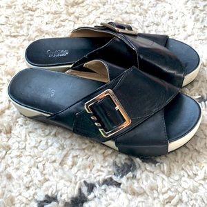 Dr.Scholl’s Original Collection ‘Flight’ Leather Platform Sandals